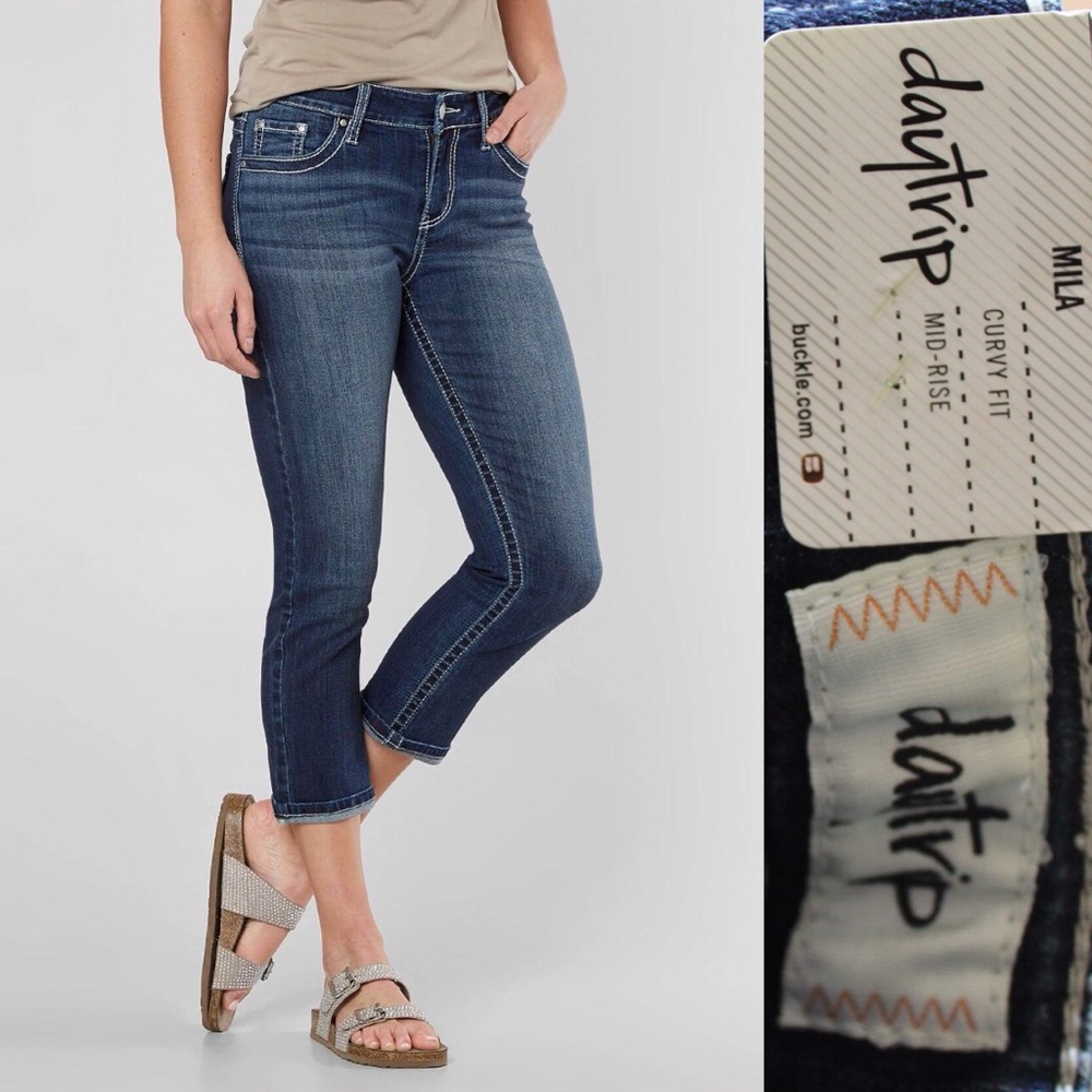 Daytrip Buckle Mila Stretch Cropped Jean 25 NWT